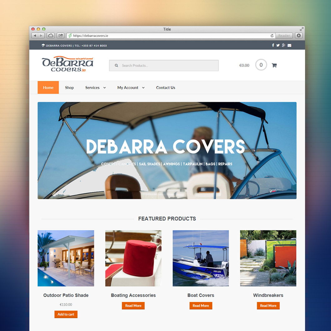 Debarra Covers Landing Page